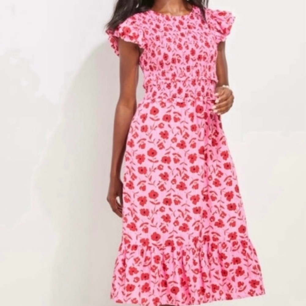 Vineyards vines midi dress with pockets!!